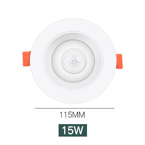 PIR Sensor Motion LED Downlight Night Light Recessed Ceiling Spot Lamp 20W 15W 10W 5W Downlight Bathroom Kitchen Indoor Lights