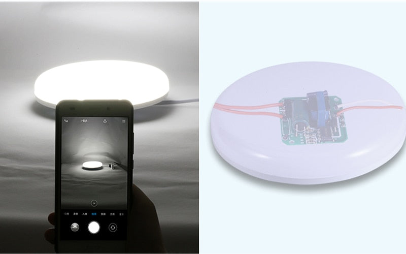 Motion Sensor Led Ceiling Light Fixtures Surface Mounted Ceiling Lamp 12W 18W 30W 50W Panel Night Light 220V For Home Bedroom