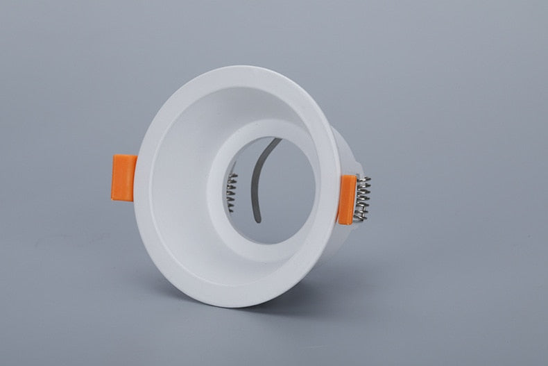 Round Gu10 Spot Bulb Recessed Led Ceiling Light Fixtures Downlight MR16 Fitting Mounting Ceiling Spot Lights Frame GU5.3 Sockets