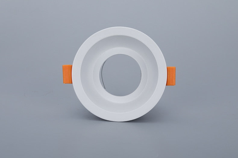 Round Gu10 Spot Bulb Recessed Led Ceiling Light Fixtures Downlight MR16 Fitting Mounting Ceiling Spot Lights Frame GU5.3 Sockets