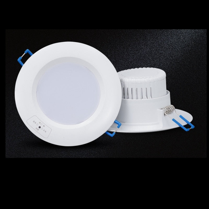 Lighting Control LED Emergency Light Round Shape LED Indoor Light 5W 8W 12W Emergency Downlight
