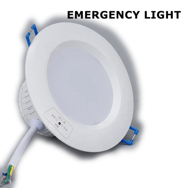 Lighting Control LED Emergency Light Round Shape LED Indoor Light 5W 8W 12W Emergency Downlight