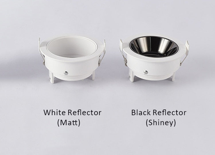 LED Spot Downlight GU10 Fitting Anti Glare Led Ceiling Recessed Lamp 75mm Cut Hole Bulb Replaceable Downlights