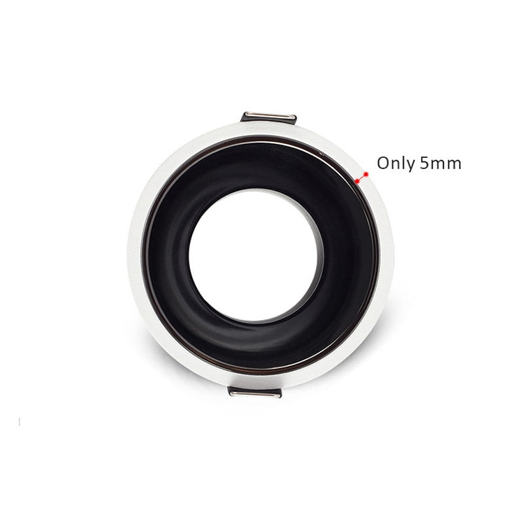 LED Spot Downlight GU10 Fitting Anti Glare Led Ceiling Recessed Lamp 75mm Cut Hole Bulb Replaceable Downlights