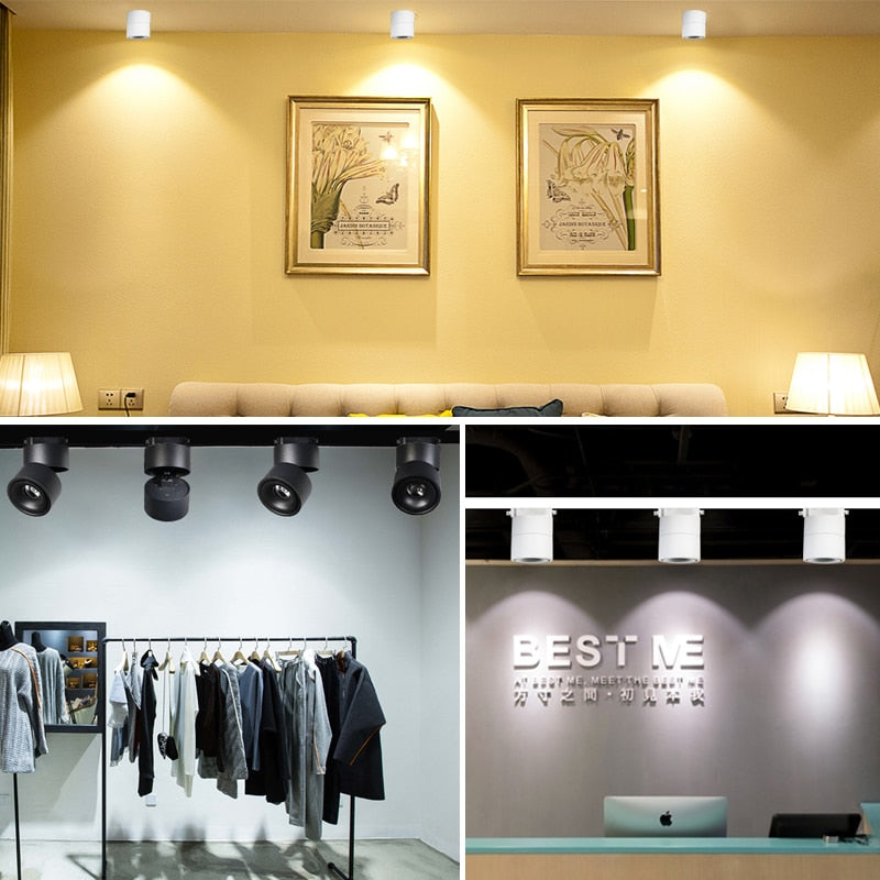 LED downlight ceiling spotlight, 7w, 12w, 15w, ceiling light for kitchen, living room, bathroom surface installation