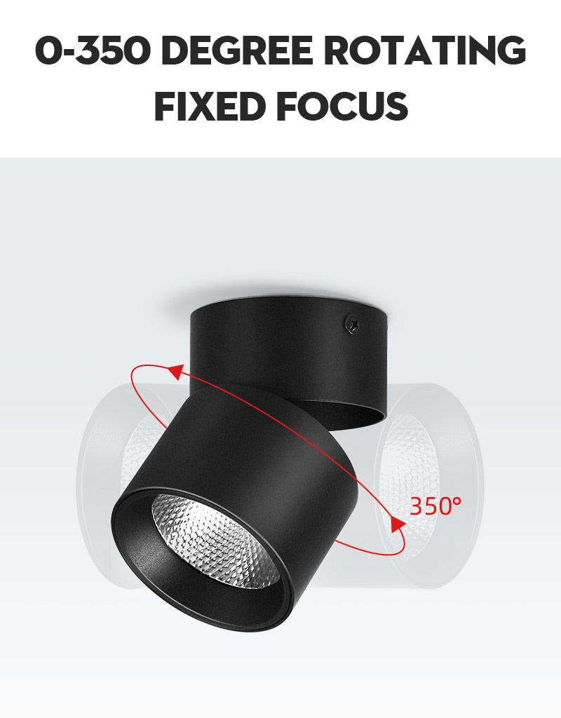 Surface Mounted Led Downlight Led Spot Light 220V 10/15/25W 110V Round Downlights Spot Led encastrable Lighting Fixture for Home