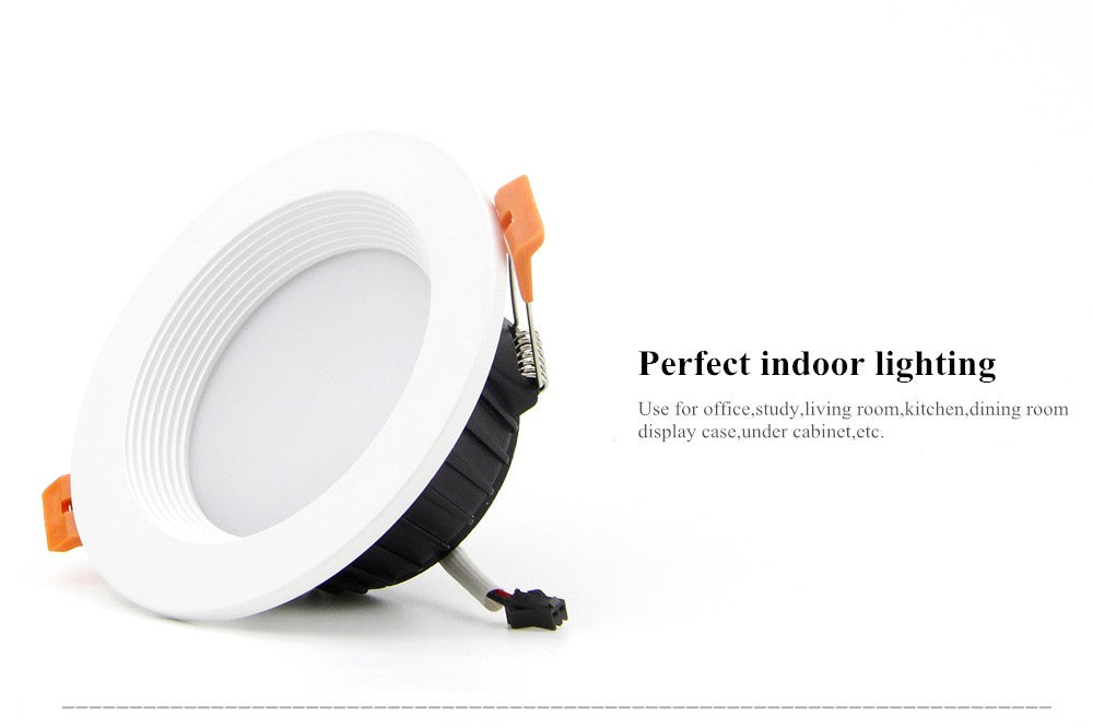 DBF Super Bright 5730 SMD LED Downlight Dimmable 7W 10W 12W Ceiling Lamp with AC 110V 220V LED Transformer for Living room