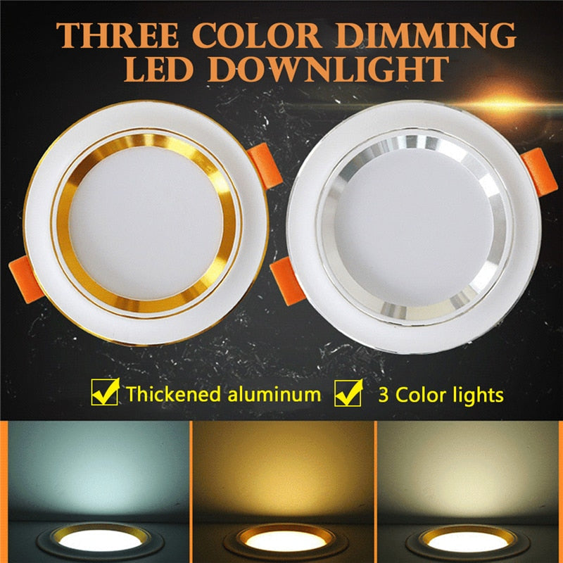 Led Downlights 5W Led Ceiling Light Recessed Down Light Round Led Panel Light LED Spot Light Indoor Lighting Night light 3 color