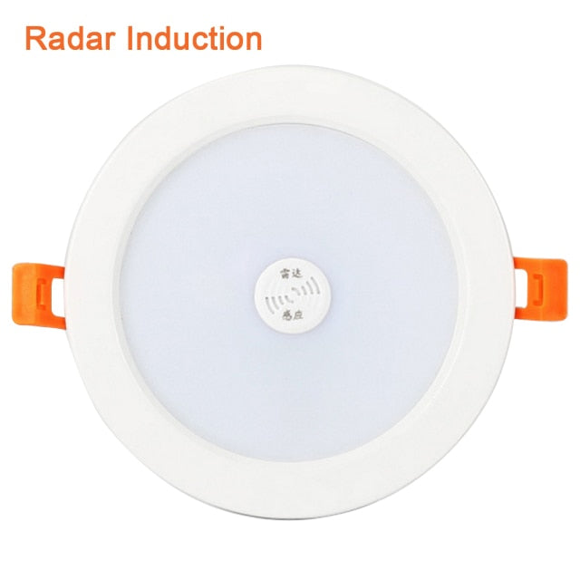 Sensor Led Downlight 220V 5W 9W 18W 3W Down Lights Induction Round Led Panel Lamp Recessed Spotlight Bedroom Indoor Lighting