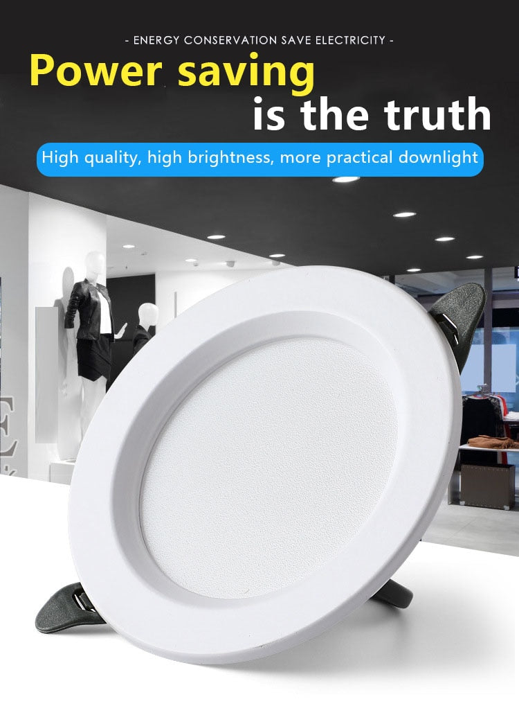 Downlight Led Recessed Ceiling Light Barrel Light Round Bulb Lamp 5W 9W 12W 18W Living Room Opening Light Indoor Luminaire IP65