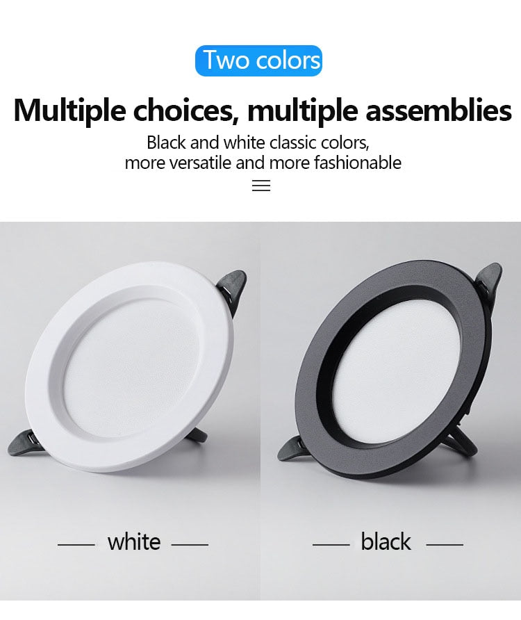 Downlight Led Recessed Ceiling Light Barrel Light Round Bulb Lamp 5W 9W 12W 18W Living Room Opening Light Indoor Luminaire IP65