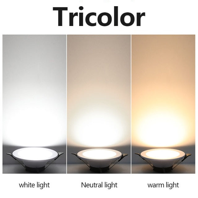 Downlight Led Recessed Ceiling Light Barrel Light Round Bulb Lamp 5W 9W 12W 18W Living Room Opening Light Indoor Luminaire IP65