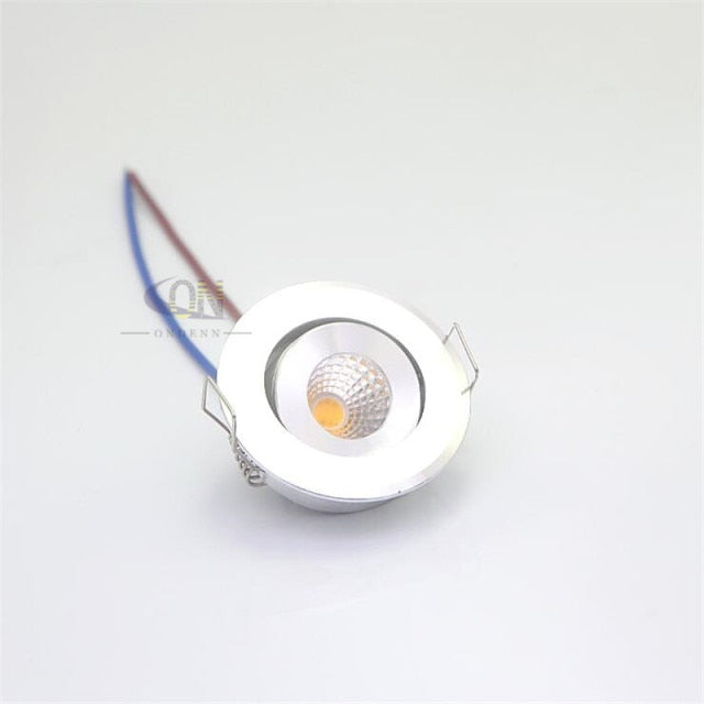 ONDENN Dimmable Mini 3W LED Downlight LED Recessed Ceiling Lamps for Jewelry Cabinet Showcase Counter Bedroom 220V 230V 240V