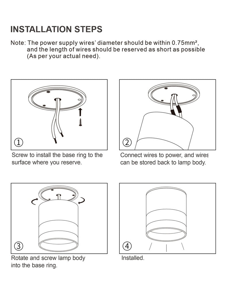 Surface Mounted 7W 9W 12W 15W 110v 220v LED downlights Ceiling Lamps led spot lights Ceiling Fixtures Lighting