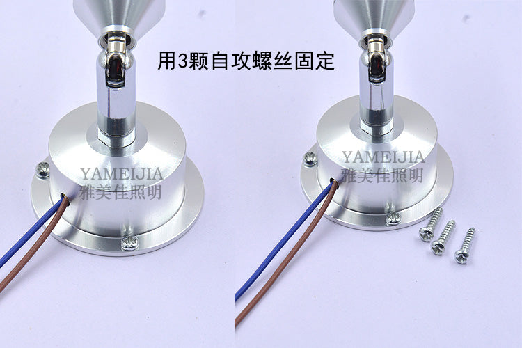 led downlight spotlight 1W/3w jewelry light 110v 220v showcase lamp straight lamp mini cabinet lights include driver