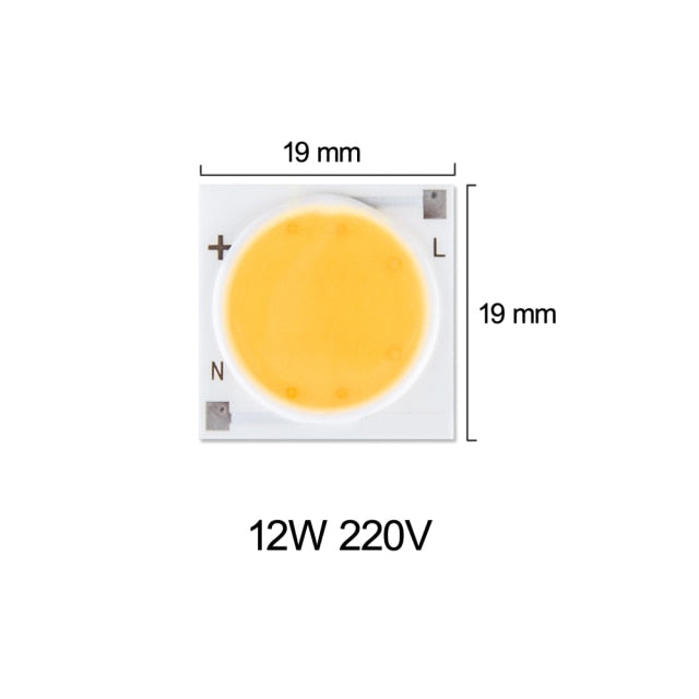 COB LED Light Matrix 220V 3W 5W 7W 9W 12W 15W 20W 30W 50W LED Diode Array Spotlight Floodlight Downlight Source Warm/Cold White