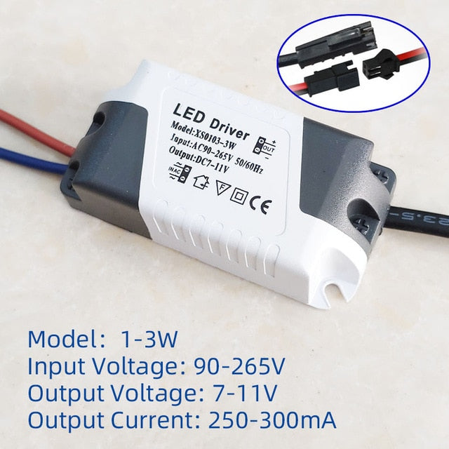 LED Driver 3W 5W 7W 9W 10W 12W 15W 18W 20W 24W 36W Power Supply Unit Downlight Lighting Transformers Adapter For LED Lights DIY
