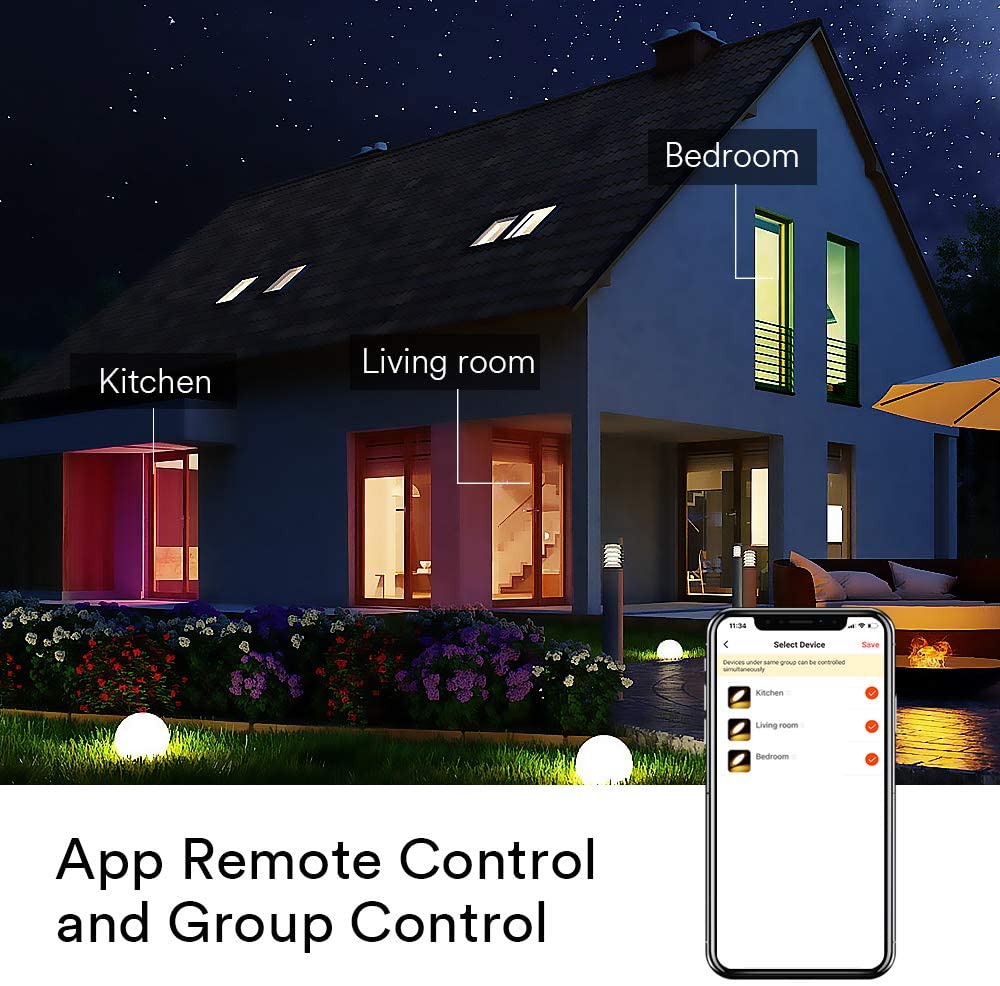 Tuya Zigbee Smart LED Downlight RGBCW 3.5/4inch Recessed Downlight Dimmable Compatible SmartThings Echo Plus Google Home Hue Hub