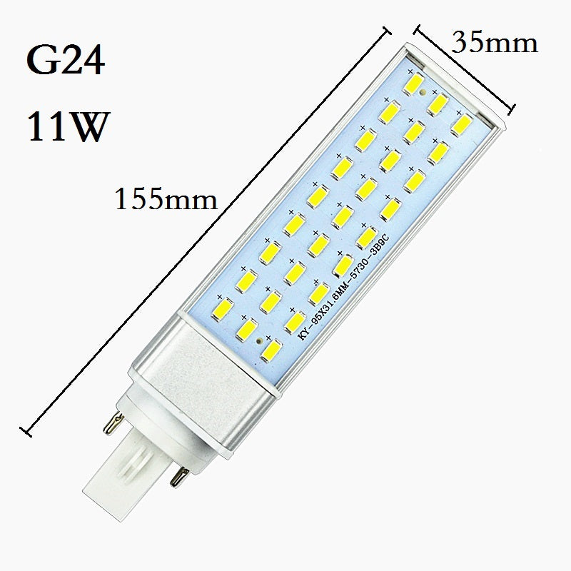 Brand New LED Lampada G24 E27 9W 11W 13W 15W 18W 30W LED downlight Horizontal Plug lamp Light Bombillas led Corn Bulbs Spotlight