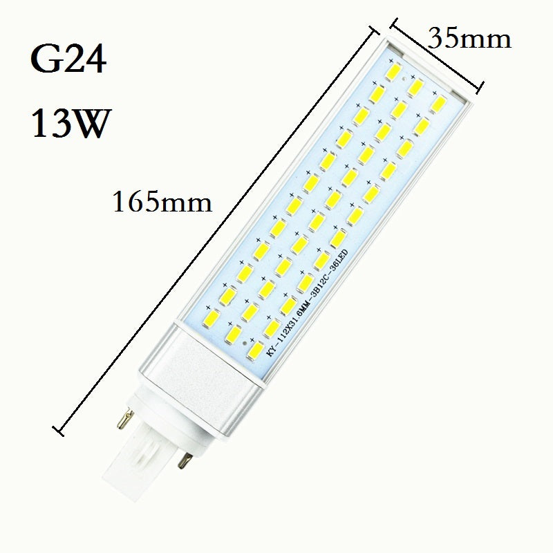Brand New LED Lampada G24 E27 9W 11W 13W 15W 18W 30W LED downlight Horizontal Plug lamp Light Bombillas led Corn Bulbs Spotlight