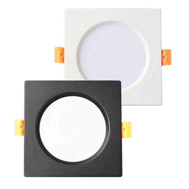 LED Ceiling Lamp 12W Square Dimmable Downlight 3W 5W 7W 9W Recessed Spot light Built-in focos 230v 240v Indoor Home Lighting