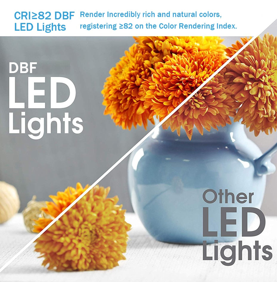 DBF 4 Colors Dimmable Recessed LED COB Downlight 6W 9W 3000K/4000K/6000K Decoration Ceiling Spot Lamp AC 110V 220V for Kitchen