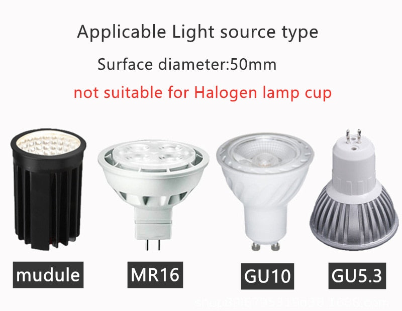 Recessed Square LED Grill Downlight Base Ceiling Mount Adjustable Frame Bracket GU10 MR16 Lamp Holder Spot Light Fitting Fixture