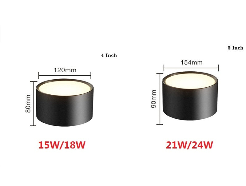 Surface Mounted 5W 7W 9W 12W 15W LED downlight Driverless Ceiling Lamps led spot lights Ceiling Fixtures Lighting Indoor Light