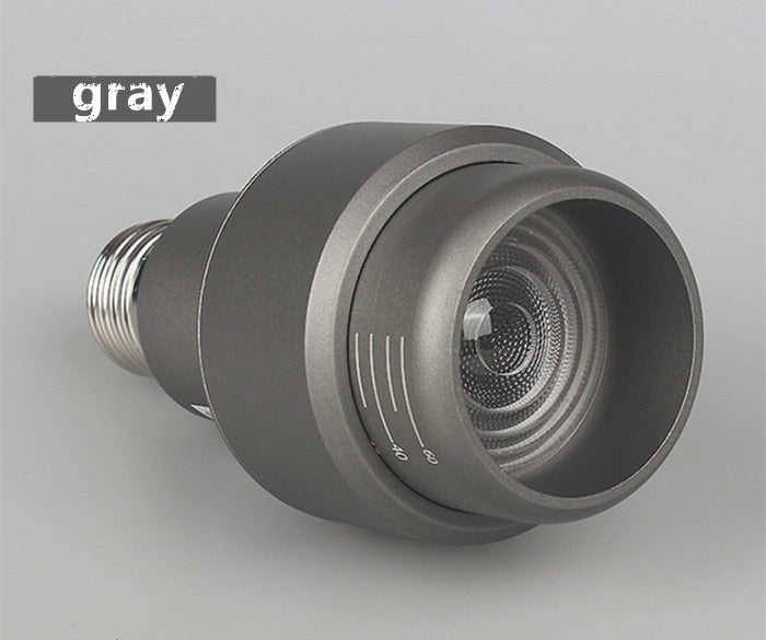 Dimmable E27 par20 LED light Zoom Spotlight Angle adjustment cob ceiling 7w 12w dining/living room bar cafe LED downlight