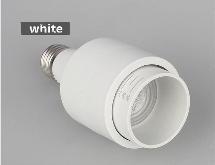 Dimmable E27 par20 LED light Zoom Spotlight Angle adjustment cob ceiling 7w 12w dining/living room bar cafe LED downlight