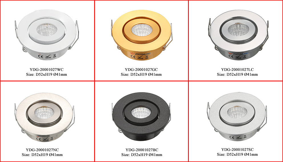 Led 3W Downlight White/Black/Golden/Silver Body Dimmable Spot COB LED mini ceiling light Indoor LED Spot Lighting