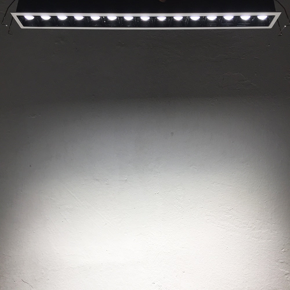 Uniform Illumination 2W 10W 20W 30W Invisible Source CRI90 Dimmable TRIAC 0-10V Recessed Linear Led Downlight Modern Home Lamp
