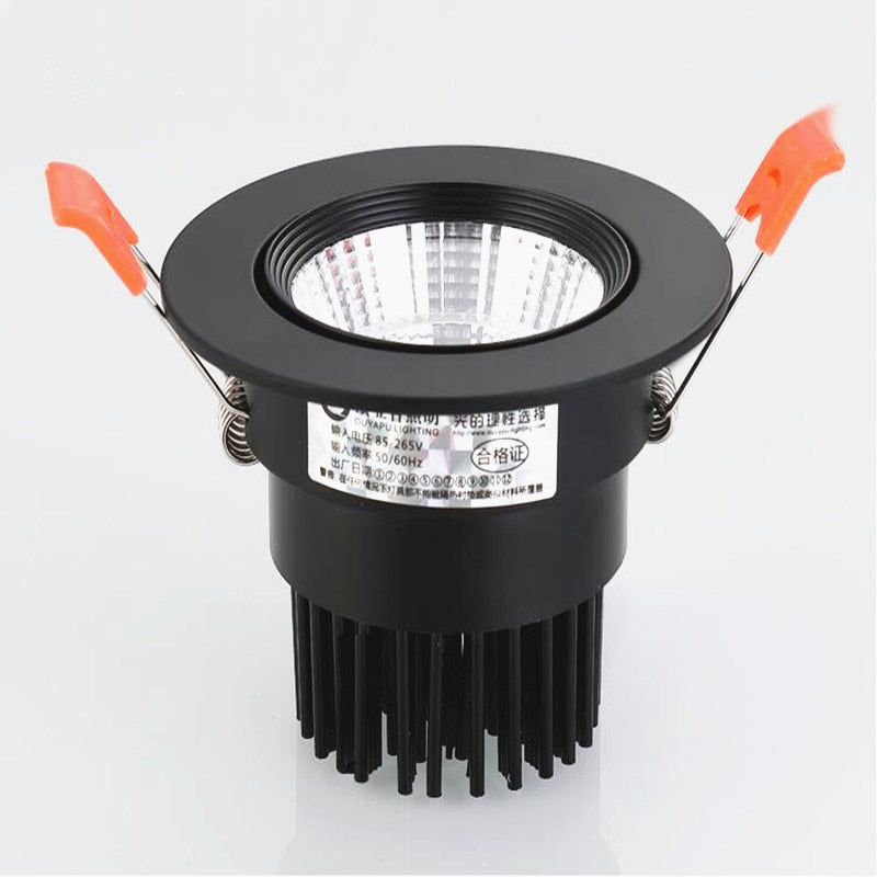 High Brightness Dimmable Recessed LED Downlights 9W 12W 15W COB LED Ceiling Spot Lights 110-240V LED Ceiling Lamps Indoor Lighting
