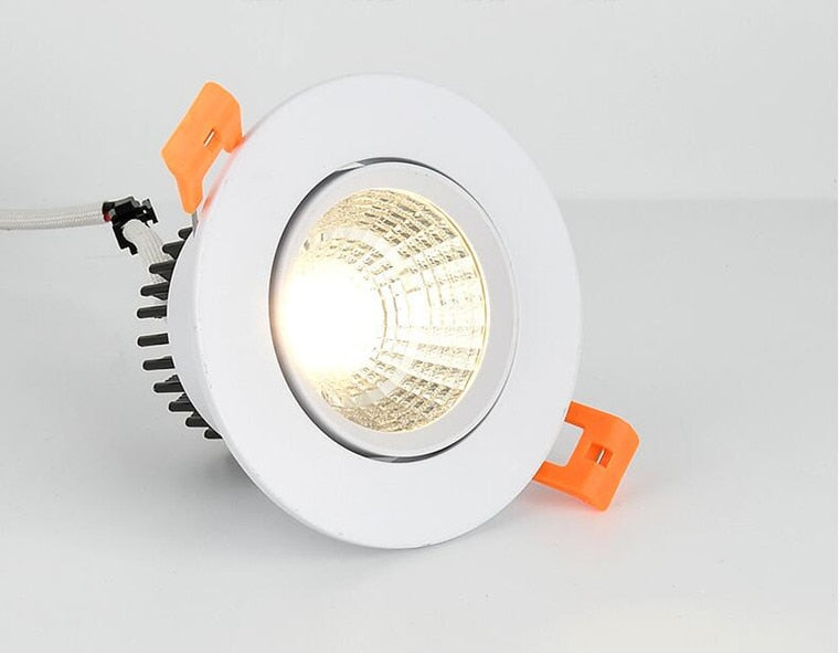 High Brightness Dimmable Recessed LED Downlights 9W 12W 15W COB LED Ceiling Spot Lights 110-240V LED Ceiling Lamps Indoor Lighting