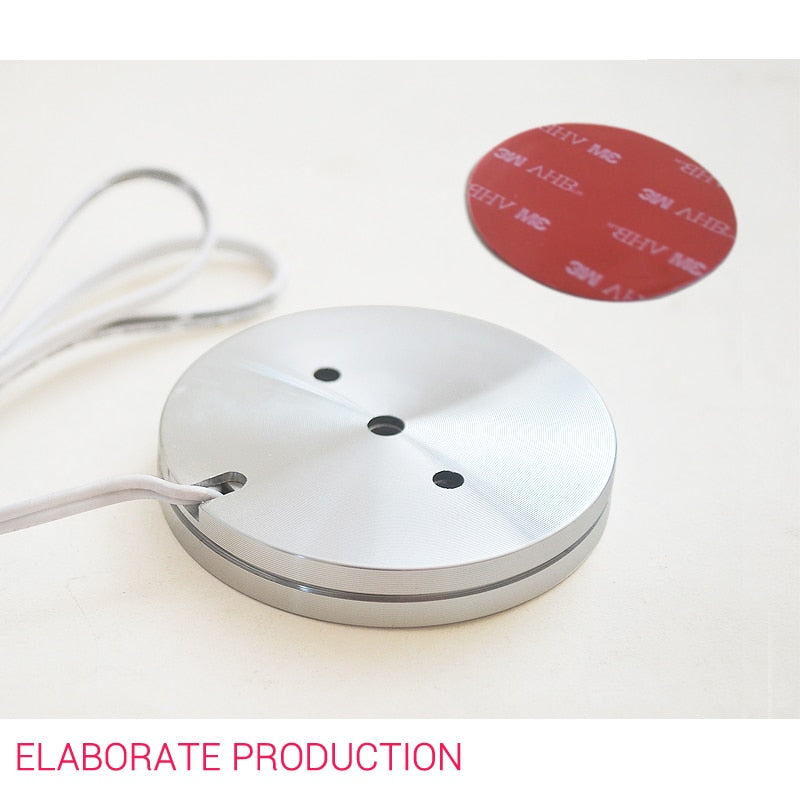 Cabinet Spotlight Household Ultra-thin 9mm Showcase Surface Mounted LED Panel Light DC12V Kitchen Furniture Mini Small Downlight