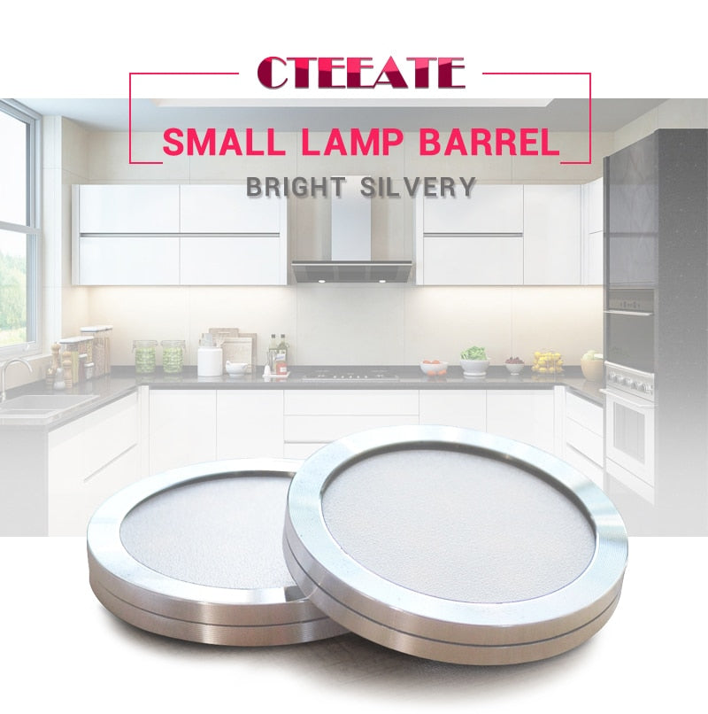 Cabinet Spotlight Household Ultra-thin 9mm Showcase Surface Mounted LED Panel Light DC12V Kitchen Furniture Mini Small Downlight