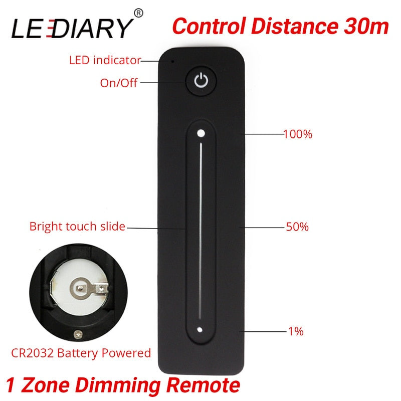 LEDIARY 12V Mini Spot Led Downlight Dimmable 24 Lamps Four Control Memory Remote Can Be Set Driver 6/12 Lamps Single Controller
