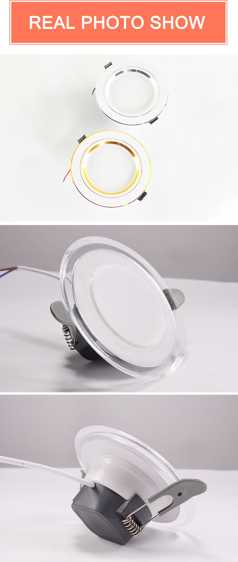 LED Downlight 3W 5W 9W 12W 15W 18W Spot Downlight AC 220V gold Silver White Ultra Thin Aluminum Round Recessed LED Spot Lighting