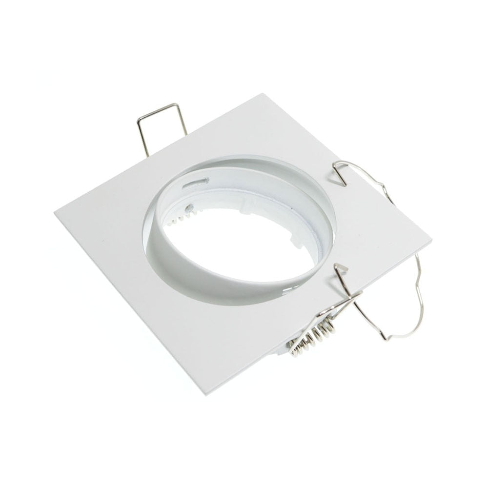 Square White Downlight Recessed Lighting Kit fitting COB 6W LED Bulb GU10 MR16 Ceiling Spot light fixture With MR16/GU5.3 Socket