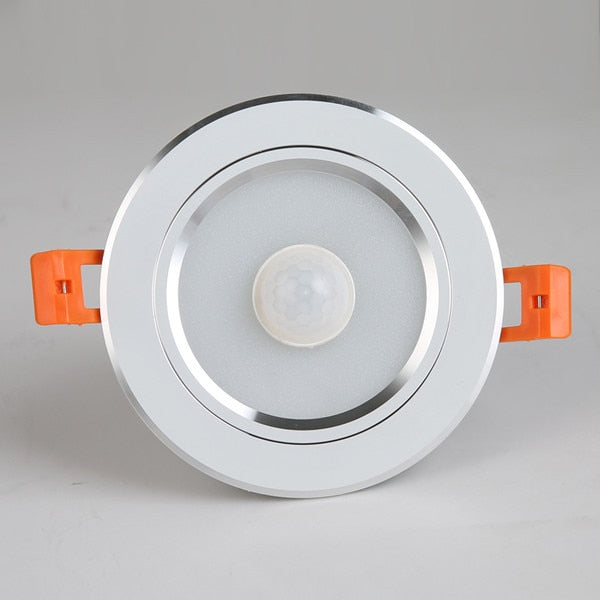 PIR LED Panel Lamps Recessed Downlights Pir Infrared Motion Sensor 5W 7W 9W 230v LED Ceiling Bulb For Smart Home Lighting