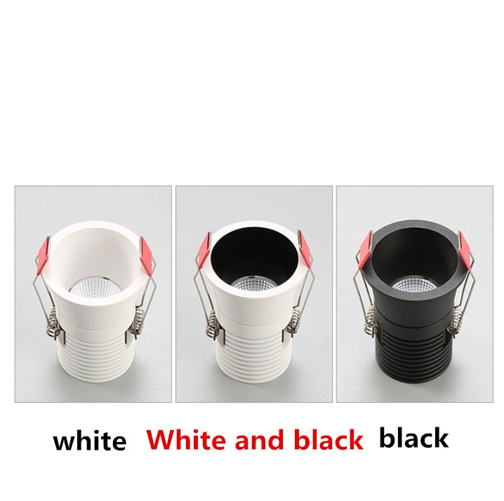 Dimmable LED COB Spotlight Ceiling lamp AC85-265V 5W 7W 9W 12W 15W Aluminum recessed downlights round Led Spot Light