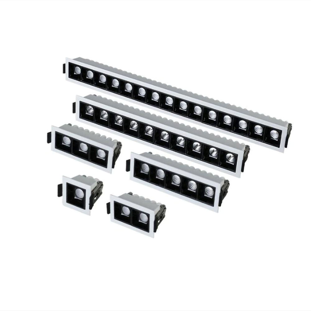 LED Downlight Dimmable Strip Line Light Bar Creative Linear Recessed Embeded Ceiling Lamps Living Room Corridor Indoor Lighting