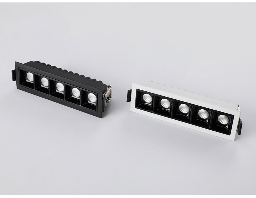 LED Downlight Dimmable Strip Line Light Bar Creative Linear Recessed Embeded Ceiling Lamps Living Room Corridor Indoor Lighting