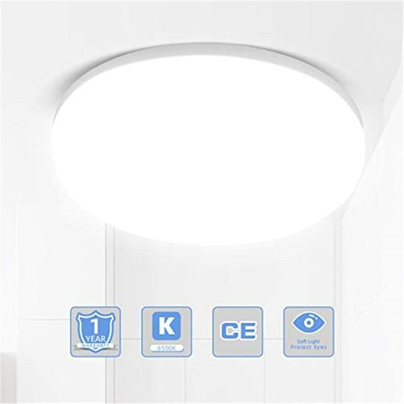 PIR Motion Sensor Ceiling Lights Modern Surface Mounted Led Panel Ceiling Lamp for Living Room Lighting Fixture