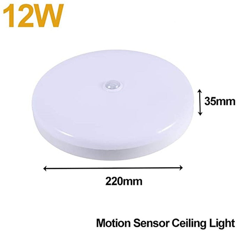 PIR Motion Sensor Ceiling Lights Modern Surface Mounted Led Panel Ceiling Lamp for Living Room Lighting Fixture