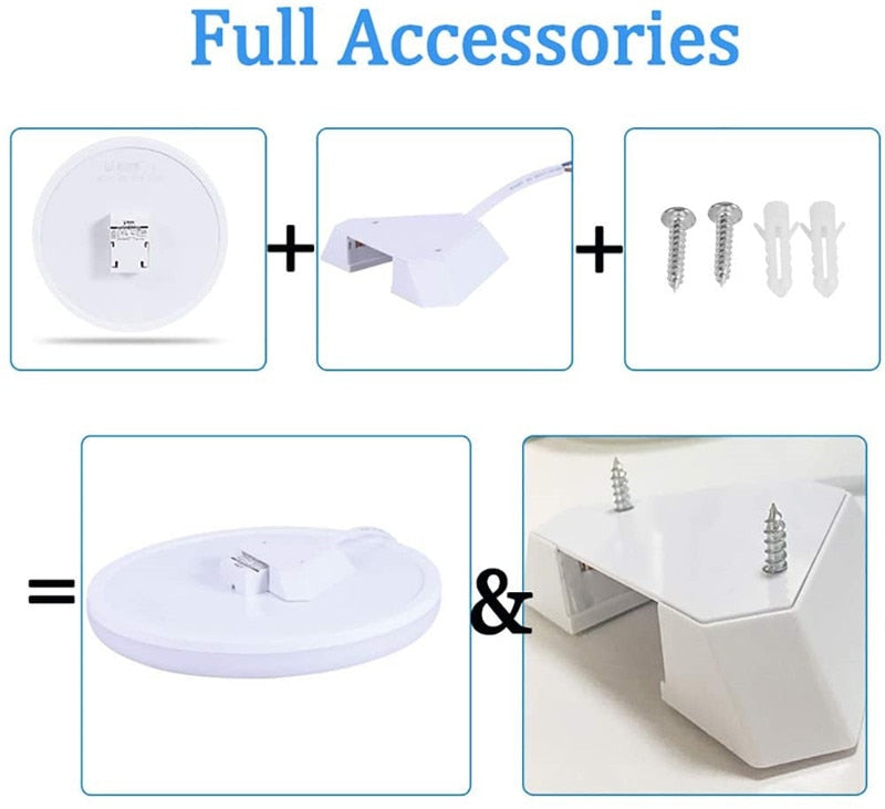 PIR Motion Sensor Ceiling Lights Modern Surface Mounted Led Panel Ceiling Lamp for Living Room Lighting Fixture