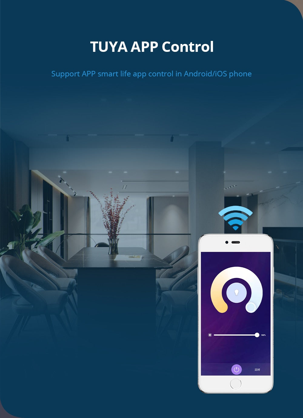 Benexmart Zigbee LED Downlight Warm White Cool White Tuya Smart Recessed Round Ceiling Light Smartthings Indoor Lighting