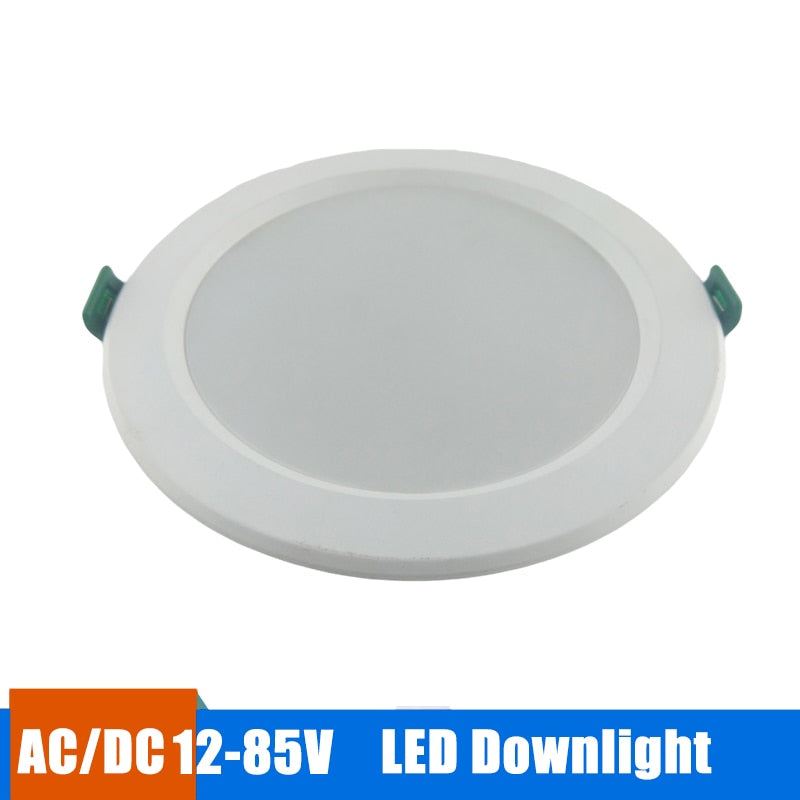 Led Downlight Recessed Round Lamp 18w 15w 12w 9w Round Led Panel Light 12v 24v 36v 48v Led Lights For Home Bedroom Spot Light