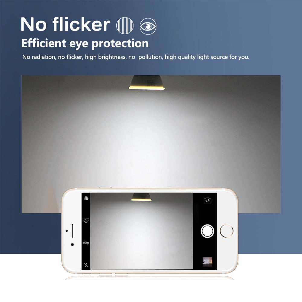 E27 E14 MR16 GU10 LED Bulb 220V COB High Brightness LED Spotlight Bulbs Condenser Lamp for Downlight Energy Saving Home Lighting