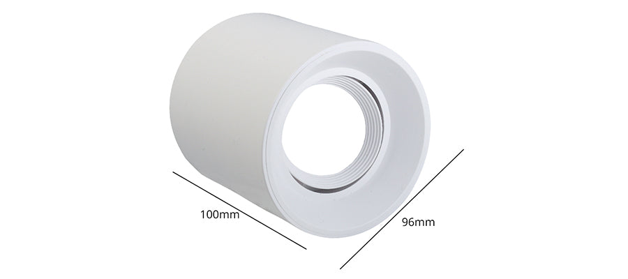 LEDIARY New MR16 GU10 Downlight Frame White Frosted Plastic Recessed Ceiling Downlight Fitting 75mm Cut Hole Anti-glare Design
